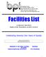 Facilities List COMPANY PROFILE EMPLOYEE TRAINING & EDUCATION. Celebrating Seventy-One Years of Quality
