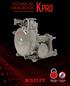 KPRO TECHNICAL HANDBOOK. Heavy Duty Slurry Pump. Wilfley Sealing Technology. No Flush Water Required