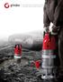 Submersible heavy-duty pumps for construction, tunneling, mining and other industries