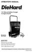 12V Manual Battery Charger & Engine Starter