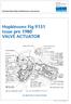Hopkinsons Fig 9151 Issue pre 1980 VALVE ACTUATOR