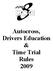 Autocross, Drivers Education & Time Trial Rules 2009