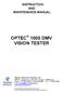 OPTEC 1000 DMV VISION TESTER