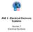 ASE 6 - Electrical Electronic Systems. Module 2 Electrical Symbols