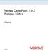 Veritas CloudPoint Release Notes. Ubuntu