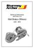 Technical Infor m ation and Parts List. Hub Brakes (90mm) AB/C - BF/C