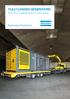 FULLY LOADED GENERATORS. Greater than one megawatt of power in a 20-foot container