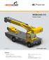 MOBILOAD 315. Product Guide. Features PICK N CARRY CRANE. BOOM - 4 SECTION 6.5m to 17.0m. CAPACITY - 85% Rating