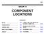 COMPONENT LOCATIONS GROUP CONTENTS FUSIBLE LINK, FUSE AND IOD OR STORAGE CONNECTOR RELAY OTHER DEVICES...