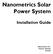 Nanometrics Solar Power System