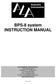 BPS-8 system INSTRUCTION MANUAL