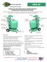 CEX-32 LARGE CAPACITY, HEAVY DUTY ENGINE COOLANT EXTRACTION AND RE-FILLING SYSTEM