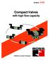 Bulletin E460. Compact Valves. with high flow capacity. ROSS Air Control Products