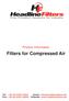 Filters for Compressed Air
