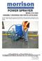 POWER SPRAYER MODEL S151/S201 ASSEMBLY DRAWINGS AND PARTS CATALOGUE