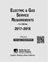 ELECTRIC & GAS SERVICE REQUIREMENTS