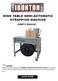 HIGH TABLE SEMI-AUTOMATIC STRAPPING MACHINE