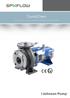 CombiChem. Centrifugal pumps according to ISO 5199 and ISO 2858 / EN (DIN 24256)