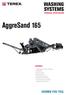 AggreSand 165 SYSTEMS WASHING TECHNICAL SPECIFICATION FEATURES