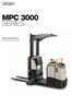 MPC 3000 SERIES. Specifications Order Picker with Mast