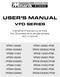 USER S MANUAL VFD SERIES. Variable-frequency drives for 3-phase and single-phase AC motors
