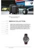 BMW M COLLECTION. BMW Service PRODUCT INFORMATION. BMW LIFESTYLE 2014/2016.