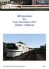 GM Aerotrain for Train Simulator 2017 Owner s Manual