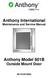 Anthony International Maintenance and Service Manual
