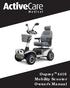 Osprey 4410 Mobility Scooter Owner's Manual