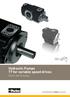 Hydraulic Pumps T7 for variable speed drives