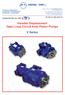 Variable Displacement Open Loop Circuit Axial Piston Pumps. V Series