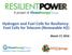 Hydrogen and Fuel Cells for Resiliency: Fuel Cells for Telecom (Renewable H2) March 17, 2016