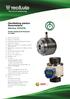 Oscillating piston flowmeters Series COVOL Positive displacement flowmeter for liquids