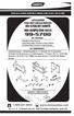 INSTALLATION INSTRUCTIONS FOR PART APPLICATIONS FORD/JEEP/LINCOLN/MERCURY /AT-509FD AW-509FD/DW KIT FEATURES