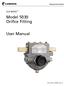 CLIF MOCK TM. Model 5030 Orifice Fitting. User Manual. Manual No , Rev. B