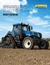 GENESIS. T8 SERIES TRACTORS 320 TO 435 MAX Engine hp T8.320 I T8.350 I T8.380 I T8.410 I T8.435 T8.380 SMARTTRAX I T8.410 SMARTTRAX I T8.