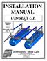 INSTALLATION MANUAL. UltraLift UL. HydroHoist Boat Lifts MODELS 4400UL 6600UL 8800UL SHALOW LIFT (SEC 9)