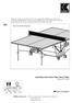 Assembly instructions Table Tennis Table Oxford Adult Assembly Required USA