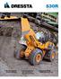530R WHEEL LOADER. Bucket Capacity 2.8 m 3 to 4.5 m 3 (3.7 yd 3 to 5.9 yd 3 ) Net Horsepower 155 kw (208 hp) Operating Weight kg (41,535 lb)