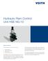 Hydraulic Ram Control Unit HSE NG 10