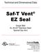 Saf-T Vent EZ Seal. Technical and Dimensional Data. Single Wall AL 29-4C Stainless Steel Special Gas Vent
