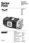 Series P300. Triplex Ceramic Plunger Pump Operating Instructions/ Repair and Service Manual. For Models: P313 P314 P316 P317 P318 P319 P340