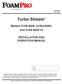 Turbo Stream. Models S , S H, and S INSTALLATION AND OPERATION MANUAL. Unit Serial Number