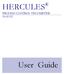 HERCULES. PROCESS CONTROL VISCOMETER Model M2. User Guide