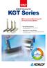 KGT Series. KORLOY Grooving Tool. Multi-functional Machining with. Strong Clamping. High Productivity. Strong Clamping System
