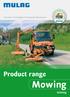 Innovative Technologies for Roadside Maintenance. Product range. Mowing. Unimog