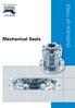 Mechanical Seals OVERVIEW OF TYPES