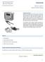 Datasheet PDCSY-MW-U. Technical Overview. Features. Product warranty and total quality commitment.