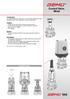Control Valve, Metal. Options Versions according to ATEX for manual and pneumatic operation on request