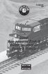 /09. Lionel Non-powered Dash-9 Diesel Locomotive Owner s Manual. Featuring
